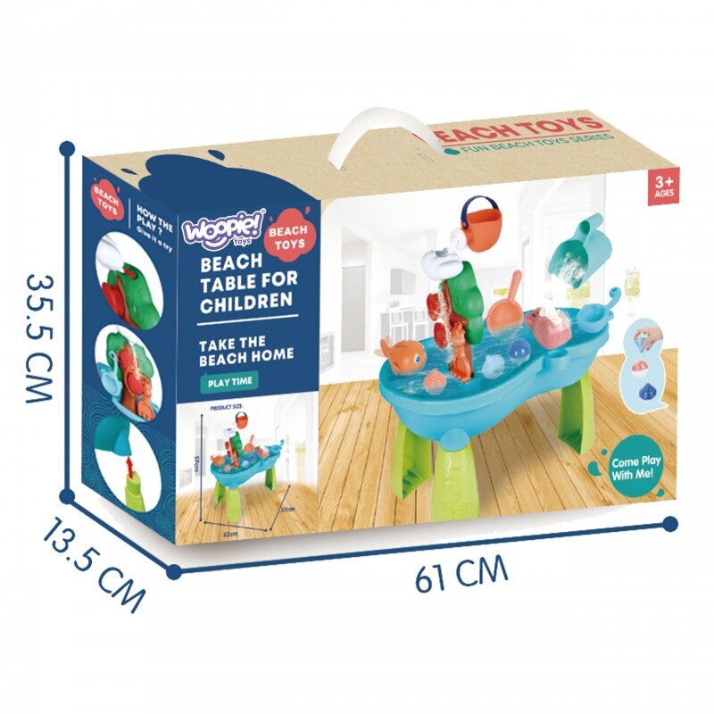 Ūdens un smilšu rotaļlietu komplekts ar ūdenskritumu Woopie cena un informācija | Ūdens, smilšu un pludmales rotaļlietas | 220.lv