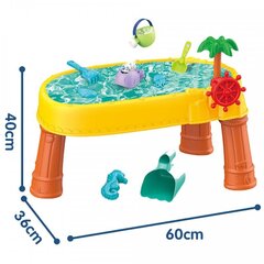 Ūdens un smilšu rotaļu galds ar piederumiem Woopie cena un informācija | Ūdens, smilšu un pludmales rotaļlietas | 220.lv
