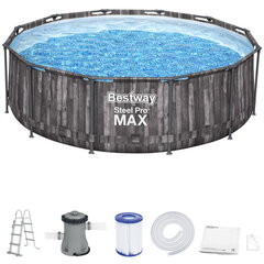 Baseins ar filtru Bestway Steel Pro MAX, 366 x 100 cm cena un informācija | Baseini | 220.lv