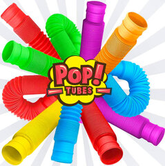 Игрушка Pop tube - Pop it в виде трубы, 5шт цена и информация | Настольная игра | 220.lv