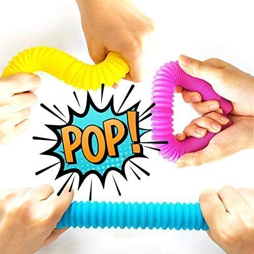 Rotaļlieta Pop tube - Pop it caurules formā, 5 gab. цена и информация | Galda spēles | 220.lv