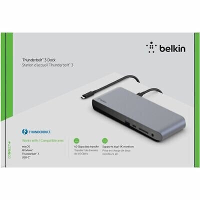 Belkin Thunderbolt 3 Dock Pro cena un informācija | Adapteri un USB centrmezgli | 220.lv