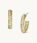 Fossil Eleganti apzeltīti stīpiņu auskari ar kristāliem Vintage Twist JF04170710 sFO1962 cena un informācija | Auskari | 220.lv