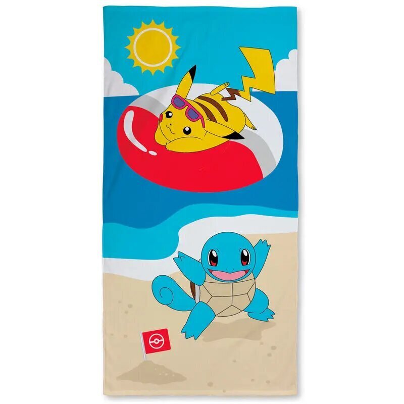 Pokemon vasaras kokvilnas pludmales dvielis cena un informācija | Dvieļi | 220.lv