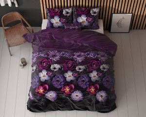 Комплект постельного белья Magic Flower 200 x 220см, фиолетовый, из 3 частей цена и информация | Комплекты постельного белья | 220.lv
