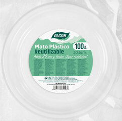 Šķīvis Algon, 20,5 x 3 cm, 100 gab. цена и информация | Посуда, тарелки, обеденные сервизы | 220.lv