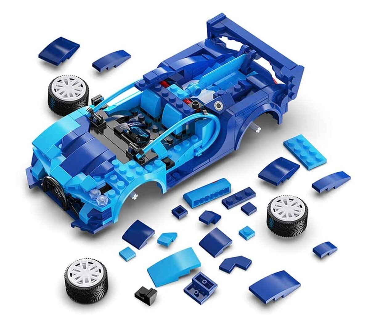 Konstruktors Cada Klocki Blue Race Car Dual Mode Control cena un informācija | Konstruktori | 220.lv