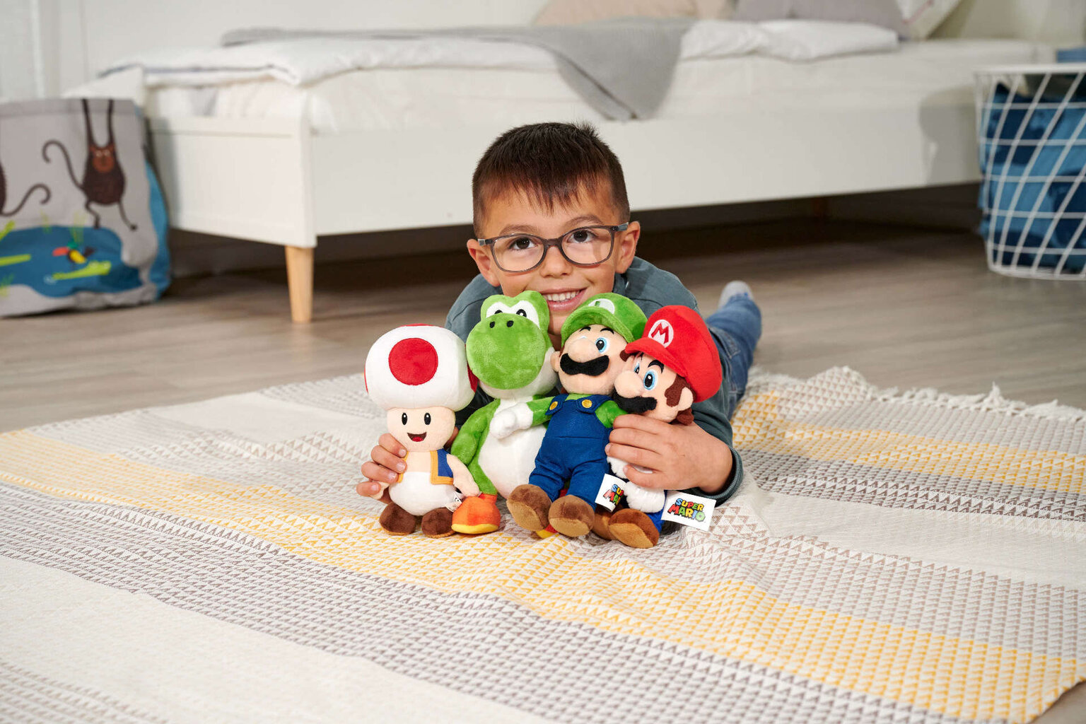 Super Mario Yoshi 20 cm cena un informācija | Mīkstās (plīša) rotaļlietas | 220.lv