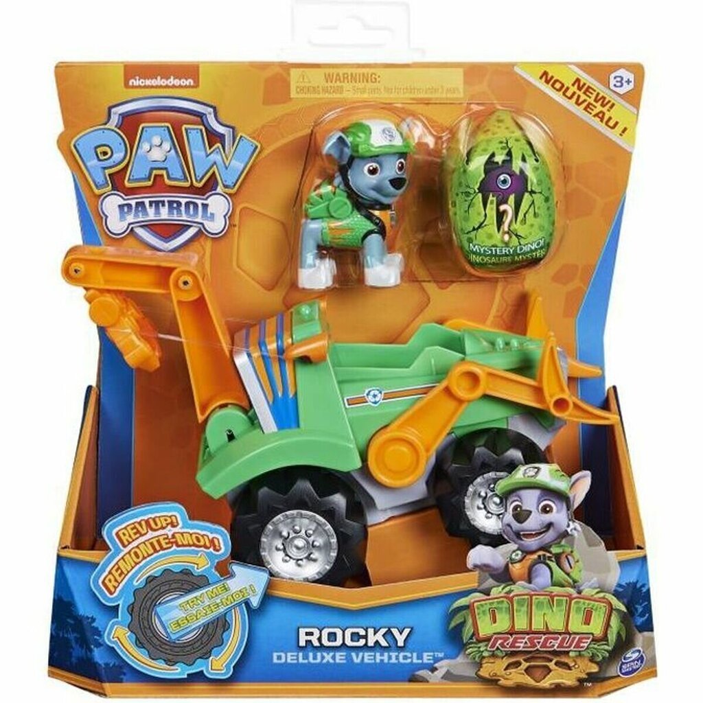 Automašīna The Paw Patrol Rocky Dino Rescue Playset Figūra cena un informācija | Rotaļlietas zēniem | 220.lv