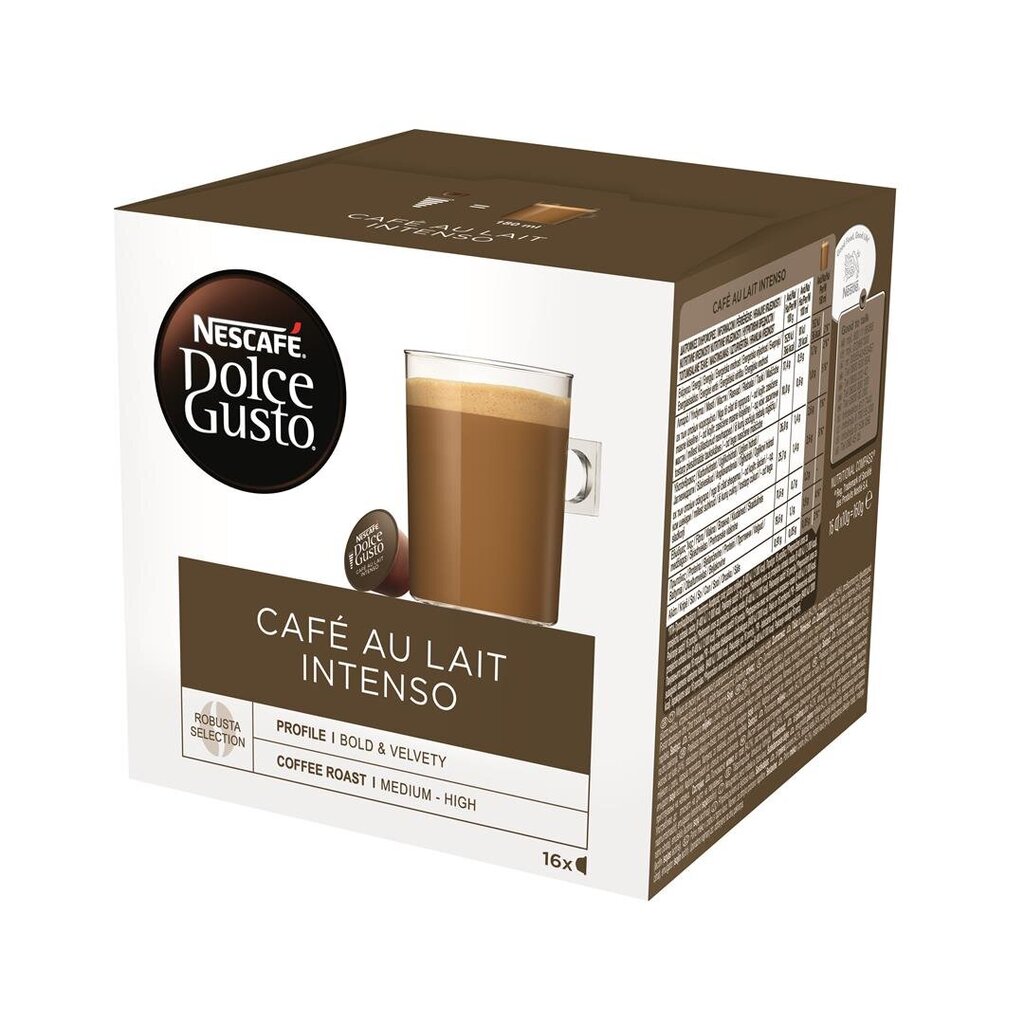 Nestcafe Dolce Gusto Cafe au Lit Intenns, 160g, 3 iepakojuma komplekts cena un informācija | Kafija, kakao | 220.lv