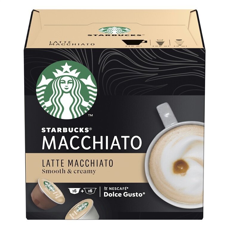 Starbucks Dolce Gusto Latte Macchiat 12cap 129g, 3 iepakojuma komplekts цена и информация | Kafija, kakao | 220.lv