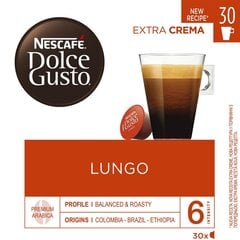 Nestcafe Dolce Gusto Lungo 195g 30 Kapsulas, 3 iepakojuma komplekts cena un informācija | Kafija, kakao | 220.lv