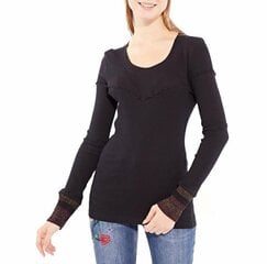 Женская блузка с длинным рукавом Desigual Tomasa, чёрная цена и информация | Футболка женская | 220.lv