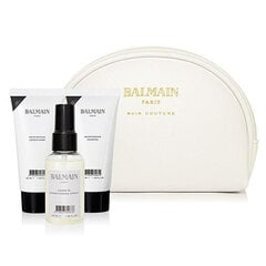 Набор для ухода за волосами Balmain Hair Care Line Cosmetic Bag: несмываемый кондиционер, 50 мл + шампунь, 50 мл + кондиционер, 50 мл цена и информация | Шампуни | 220.lv