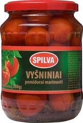 Ķiršu tomāti marinādē Spilva, 680 (380) G, 8 iepakojuma komplekts cena un informācija | Konservēti produkti | 220.lv