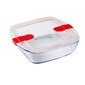 Hermētiska pusdienu kastīte Pyrex Cook & Heat, 25 x 22 x 7 cm, 2,2 L (4 gab.) цена и информация | Trauki pārtikas uzglabāšanai | 220.lv