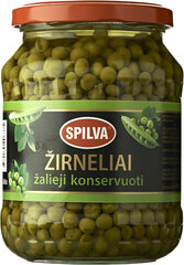 Spilva konservēti zirņi, 690 (450) g ​​stikls, 8 iepakojumu komplekts cena un informācija | Konservēti produkti | 220.lv