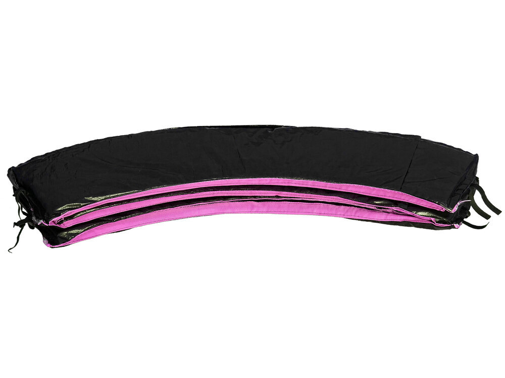 Batuta atsperu pārvalks Sport Max, 244cm, melns un rozā krāsā cena un informācija | Batuti | 220.lv