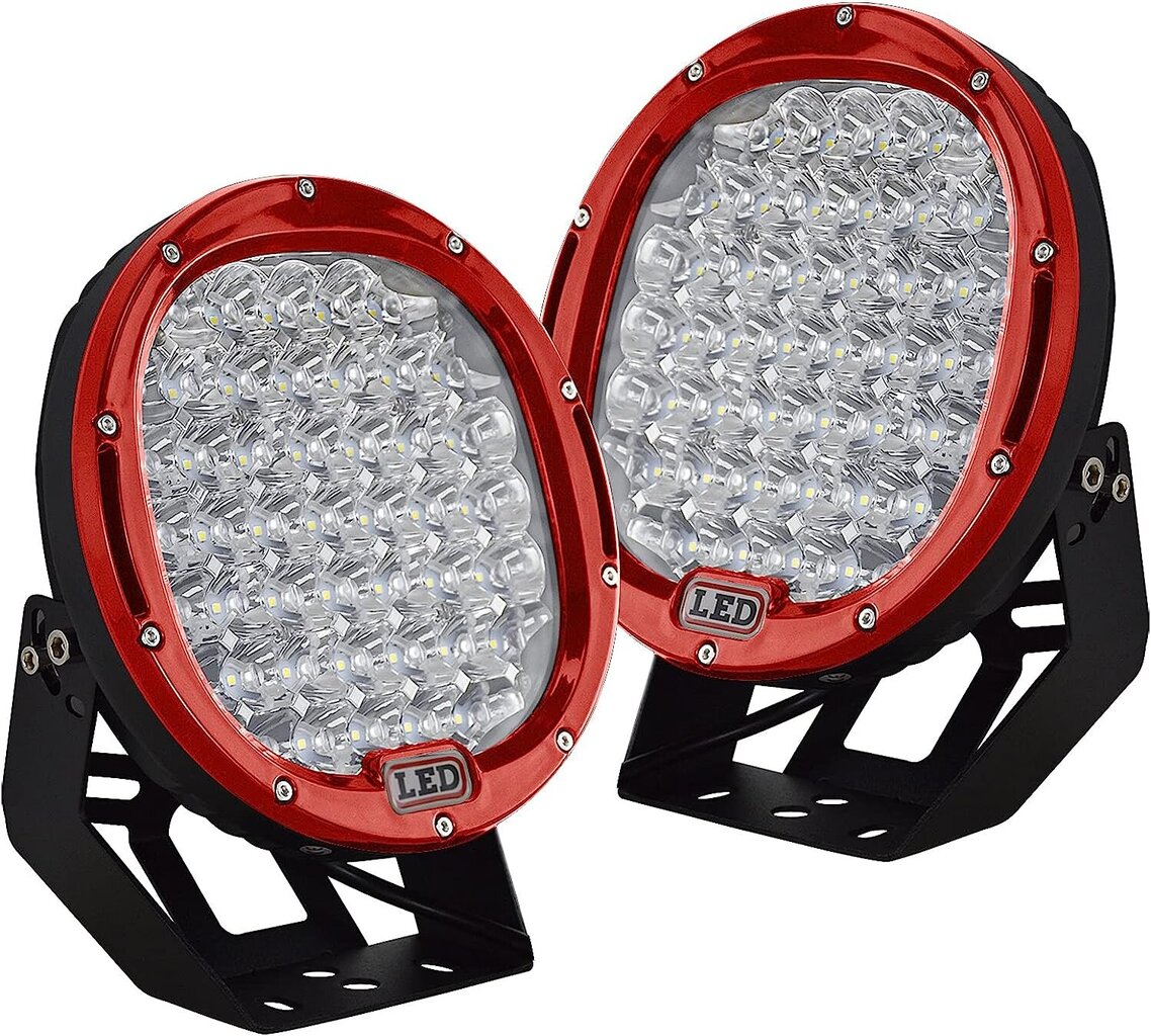AUXTINGS LED lampa, 96 W, darba gaisma, auto lukturi, sarkans, 2 gab. cena un informācija | Āra apgaismojums | 220.lv
