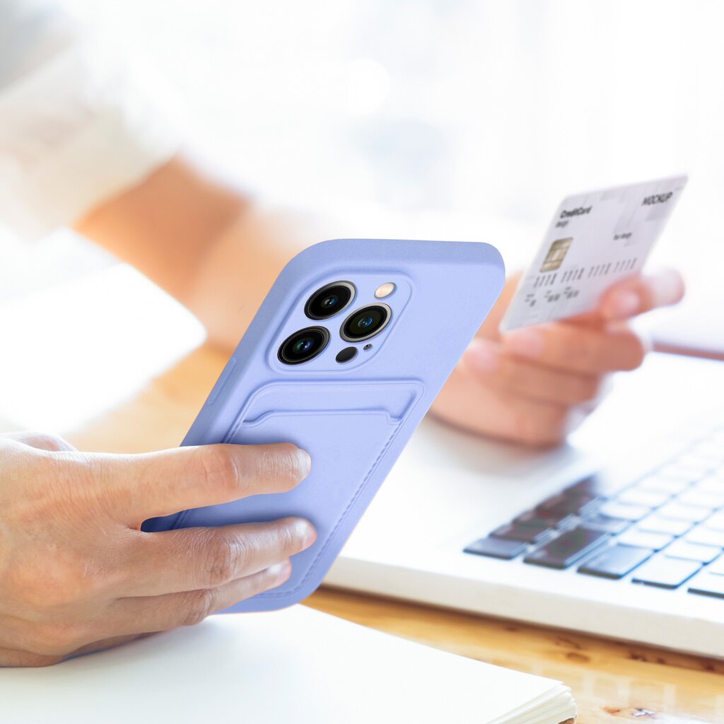 Vāciņš Forcell CARD - Xiaomi Redmi NOTE 12 5G, violets cena un informācija | Telefonu vāciņi, maciņi | 220.lv