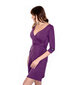 La Bebe™ Nursing Cotton Dress Donna Art.142856 Violet Pirms/Pēc dzemdību kleita/halāts cena un informācija | Kleitas | 220.lv
