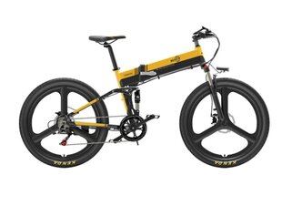 Elektriskais velosipēds BEZIOR X500 PRO, melns/dzeltens, 500W, 10.4Ah цена и информация | Электровелосипеды | 220.lv