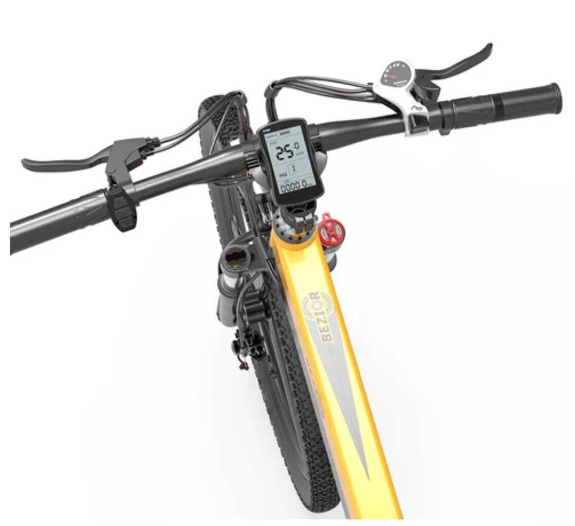 Elektriskais velosipēds BEZIOR X500 PRO, zaļš, 500W, 10.4Ah cena un informācija | Elektrovelosipēdi | 220.lv