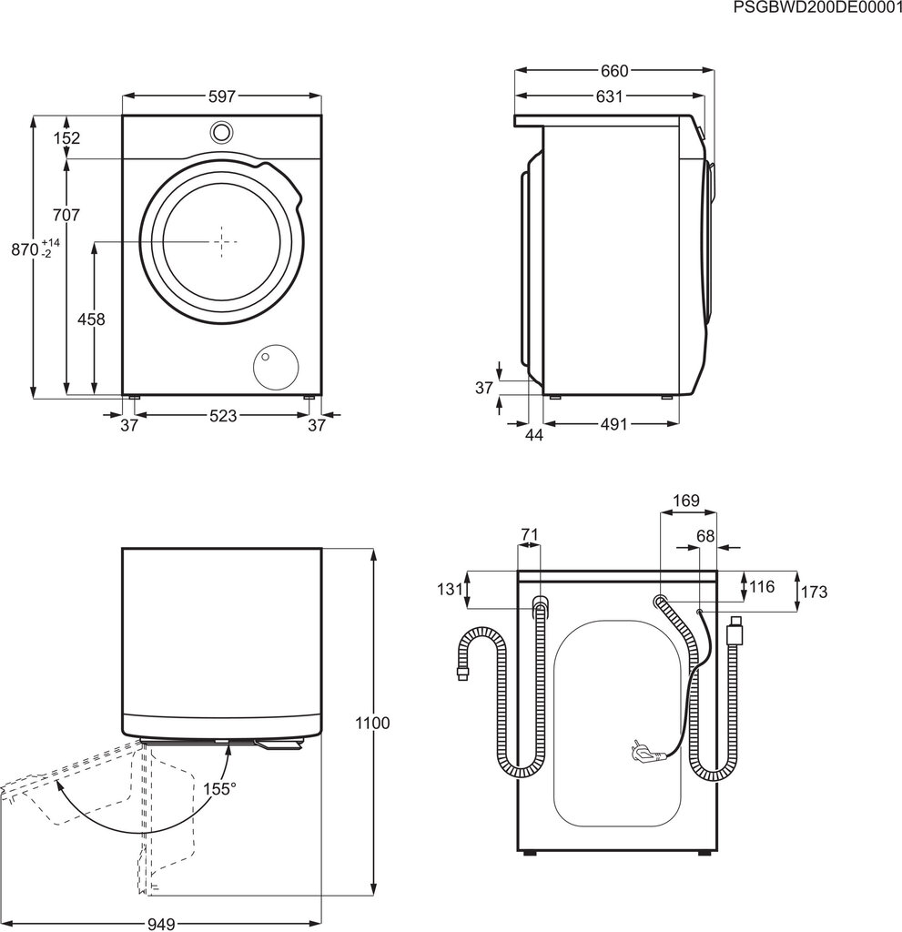 Electrolux EW9W7449S9 цена и информация | Veļas mašīnas | 220.lv