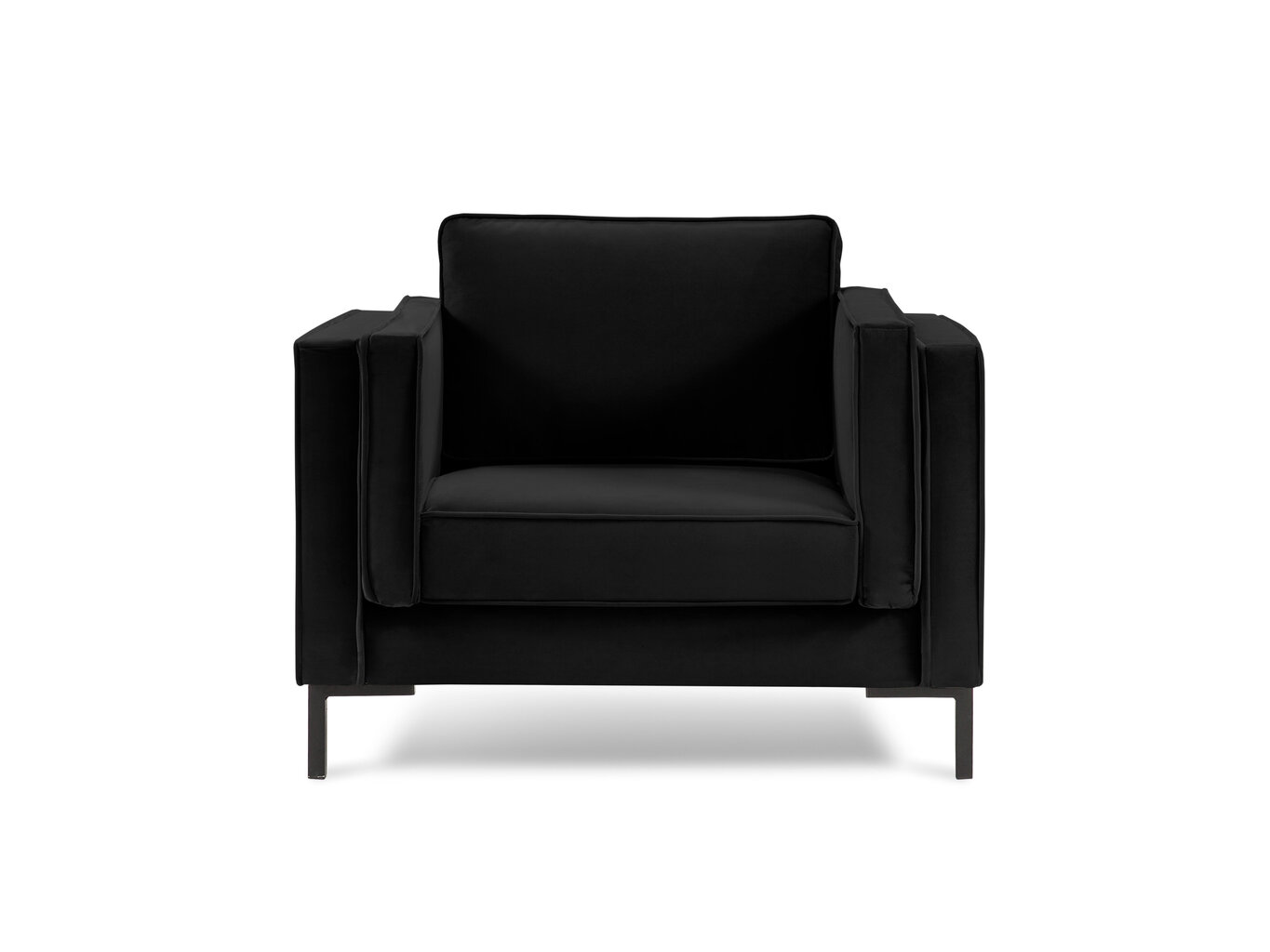 Krēsls Luis 1, melns cena un informācija | Atpūtas krēsli | 220.lv