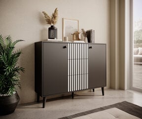 Kumode ADRK Furniture Fadi, melna цена и информация | Комоды | 220.lv