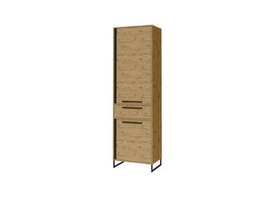 Шкаф ADRK Furniture Aria, коричневый/черный цвет цена и информация | Шкафчики в гостиную | 220.lv