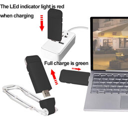 USB светодиодная ночная лампа для чтения цена и информация | Детские светильники | 220.lv