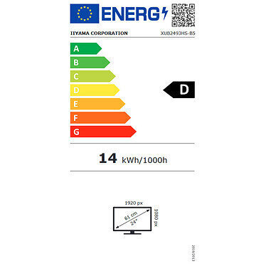 IIyama XUB2493HSU-B5 cena un informācija | Monitori | 220.lv