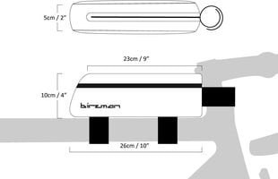 Birzman Packman Travel Top Tube Pack цена и информация | Багажник для велосипеда | 220.lv