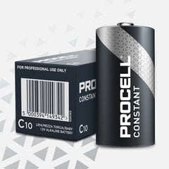 Батарейки Duracell Procell Constant Power LR14, 10 шт. цена и информация | Батарейки | 220.lv