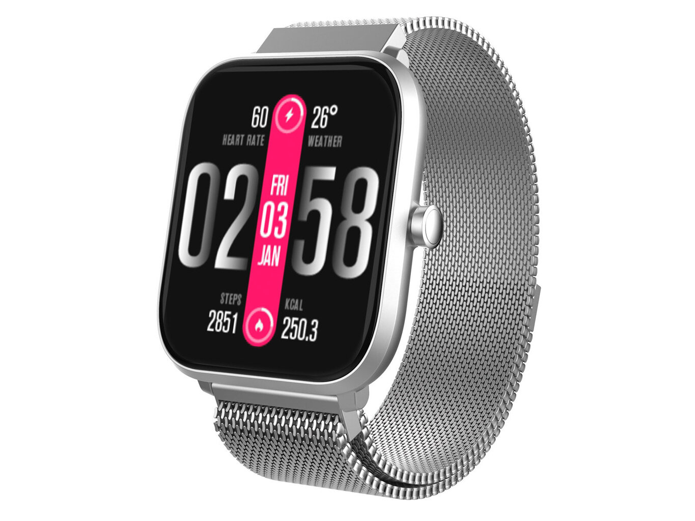 Trevi T-Fit 260 Plus Silver cena un informācija | Viedpulksteņi (smartwatch) | 220.lv
