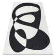 современный ковер MODE 8531 абстракция кремовый / черный