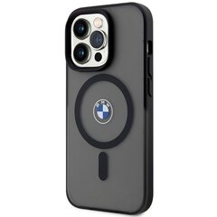 Etui BMW BMHMP14LDSLK iPhone 14 Pro 6.1" czarny|black hardcase Signature MagSafe cena un informācija | Telefonu vāciņi, maciņi | 220.lv