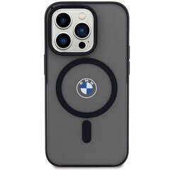 Etui BMW BMHMP14LDSLK iPhone 14 Pro 6.1" czarny|black hardcase Signature MagSafe cena un informācija | Telefonu vāciņi, maciņi | 220.lv