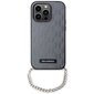 Karl Lagerfeld KLHCP14XSACKLHPG iPhone 14 Pro Max 6.7" srebrny|silver hardcase Saffiano Monogram Chain cena un informācija | Telefonu vāciņi, maciņi | 220.lv