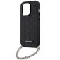 Karl Lagerfeld KLHCP14XSACKLHPK iPhone 14 Pro Max 6.7" czarny|black hardcase Saffiano Monogram Chain цена и информация | Telefonu vāciņi, maciņi | 220.lv