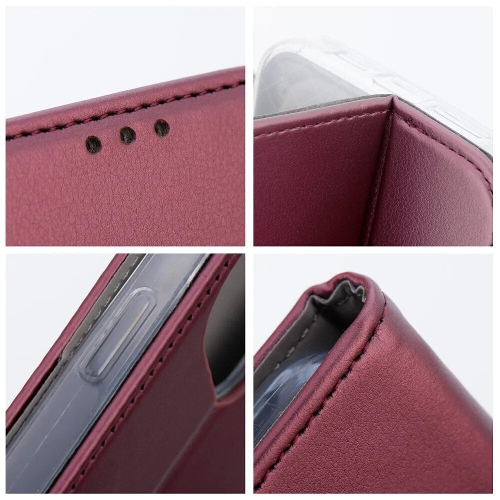 Maciņš Smart Magnetic Xiaomi Redmi Note 12 5G/Poco X5 5G bordo cena un informācija | Telefonu vāciņi, maciņi | 220.lv