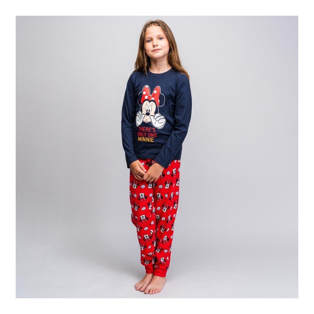 Pajama Bērnu Minnie Mouse Sarkans цена и информация | Halāti, naktskrekli, pidžamas meitenēm | 220.lv