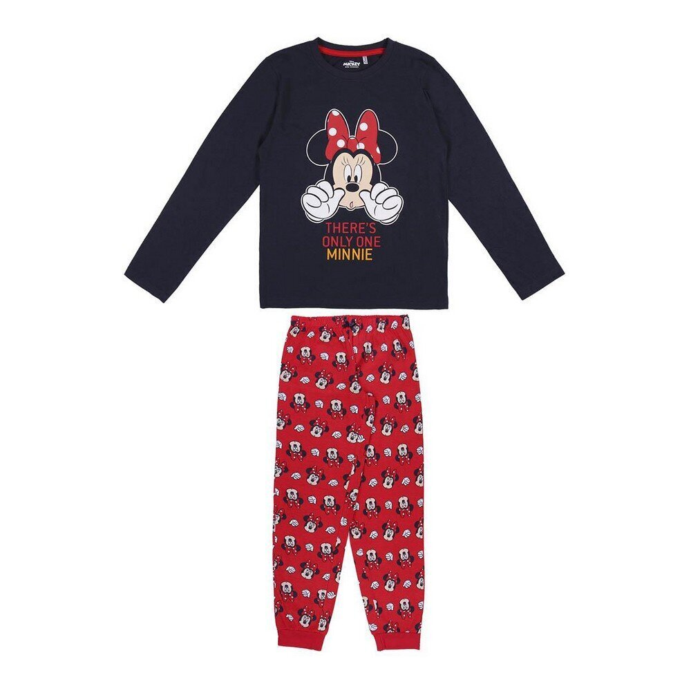 Pajama Bērnu Minnie Mouse Sarkans цена и информация | Halāti, naktskrekli, pidžamas meitenēm | 220.lv