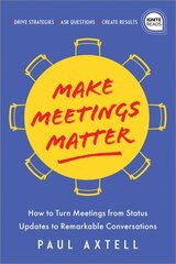 Make Meetings Matter: How to Turn Meetings from Status Updates to Remarkable Conversations cena un informācija | Ekonomikas grāmatas | 220.lv