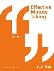 Effective Minute Taking 2nd Edition 2nd New edition cena un informācija | Ekonomikas grāmatas | 220.lv