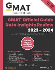 GMAT Official Quantitative Review: Data Sufficiency 2023-2024, Book plus Online Question Bank cena un informācija | Sociālo zinātņu grāmatas | 220.lv