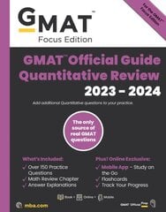 GMAT Official Guide Quantitative Review: Problem Solving 2023-2024, Book plus Online Question Bank цена и информация | Книги по социальным наукам | 220.lv