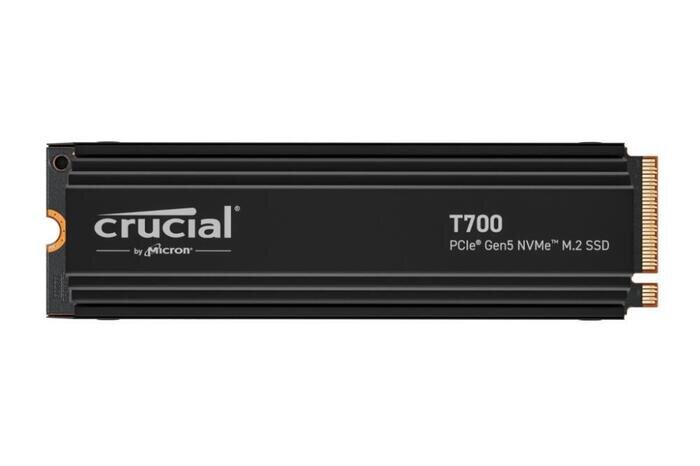 SSD|CRUCIAL|T700|4TB|M.2|PCIE|NVMe|TLC|Zarakstīšanas ātrums 11800 MB/sec|Izlasīšanas ātrums 12400 MB/sec|TBW 2400 TB|CT4000T700SSD5 cena un informācija | Iekšējie cietie diski (HDD, SSD, Hybrid) | 220.lv