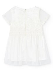 BOBOLI Embroidered Flowers Off White 520237375 цена и информация | Платья для девочек | 220.lv